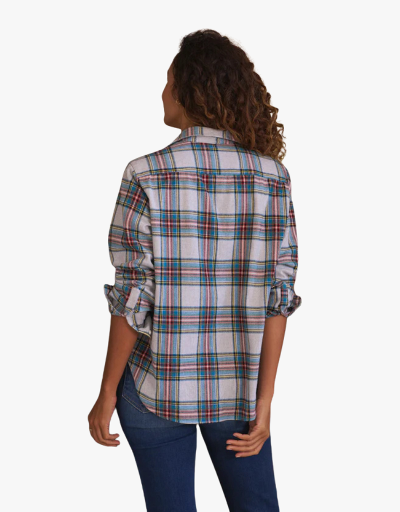 Frank & Eileen "Eileen" Relaxed Button-up Shirt in Yellow, Blue & Red Plaid