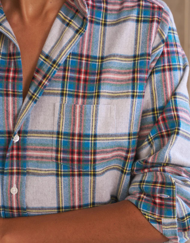 Frank & Eileen "Eileen" Relaxed Button-up Shirt in Yellow, Blue & Red Plaid
