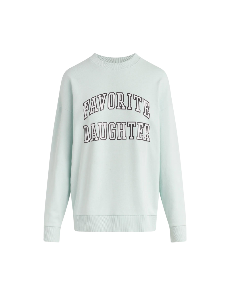 Favorite Daughter The Collegiate Sweatshirt in Seafoam