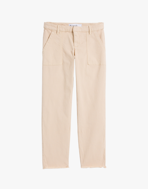 Frank & Eileen Blackrock The Italian Utility Pant in Buttercream (Italian Cotton Twill)