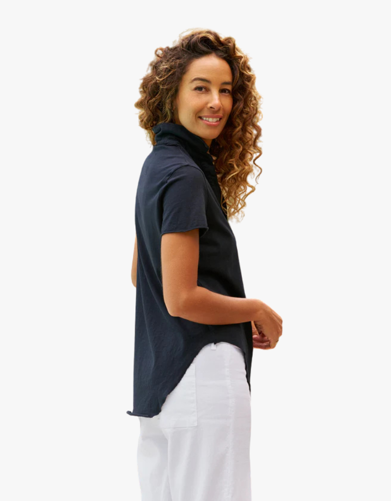 Frank & Eileen Charlotte Perfect Polo Shirt in British Royal Navy (Heritage Jersey)