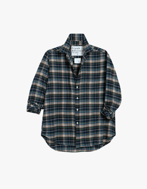 Frank & Eileen "Eileen" Relaxed Button-up Shirt in Grey, Yellow & Blue Plaid