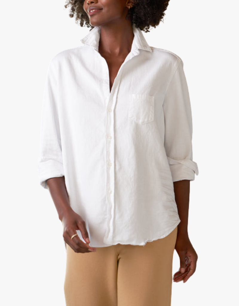 Frank & Eileen "Eileen" Relaxed Button Up Shirt in White