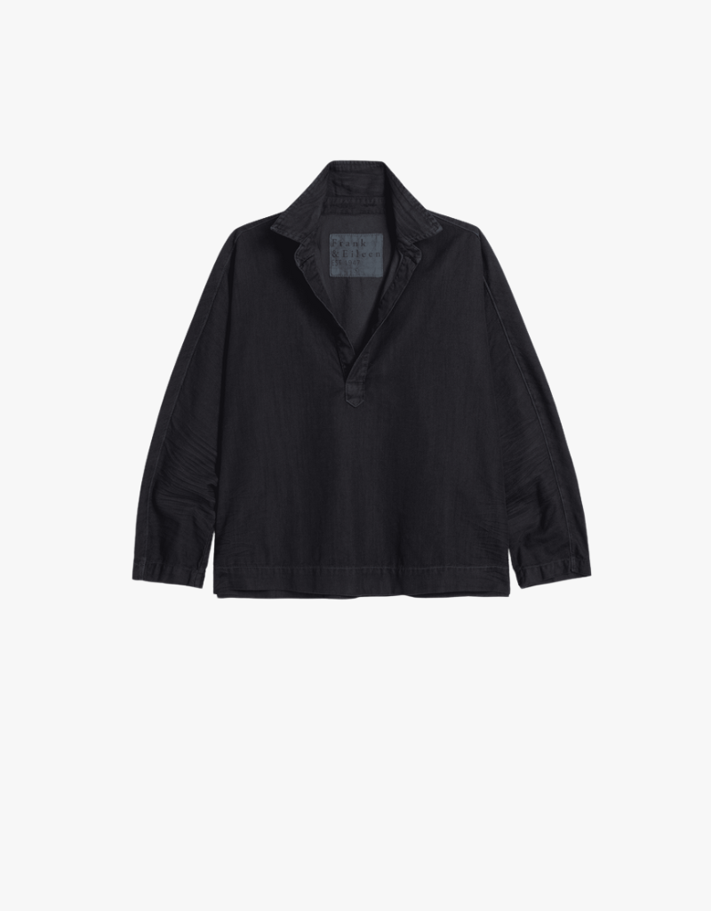 Frank & Eileen Gabi Popover Shirt in Blackout