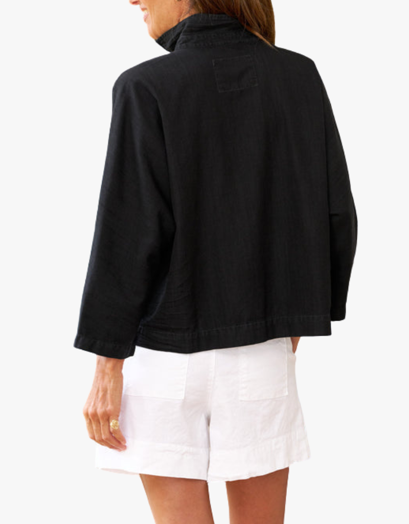 Frank & Eileen Gabi Popover Shirt in Blackout