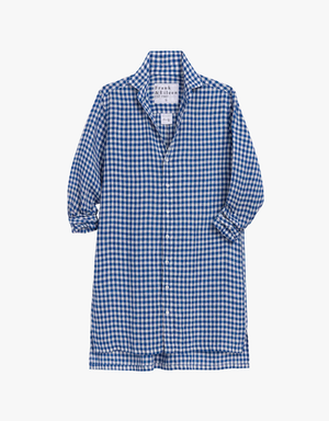 Frank & Eileen Hunter Step-hem Shirtdress in Blue Check