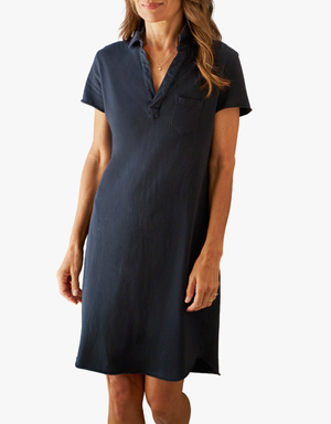 Frank & Eileen Lauren Polo Dress in British Royal Navy