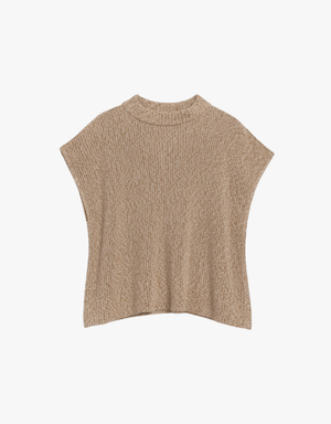 Frank & Eileen Montecito Vest in Dune (Italian Cotton Knit)
