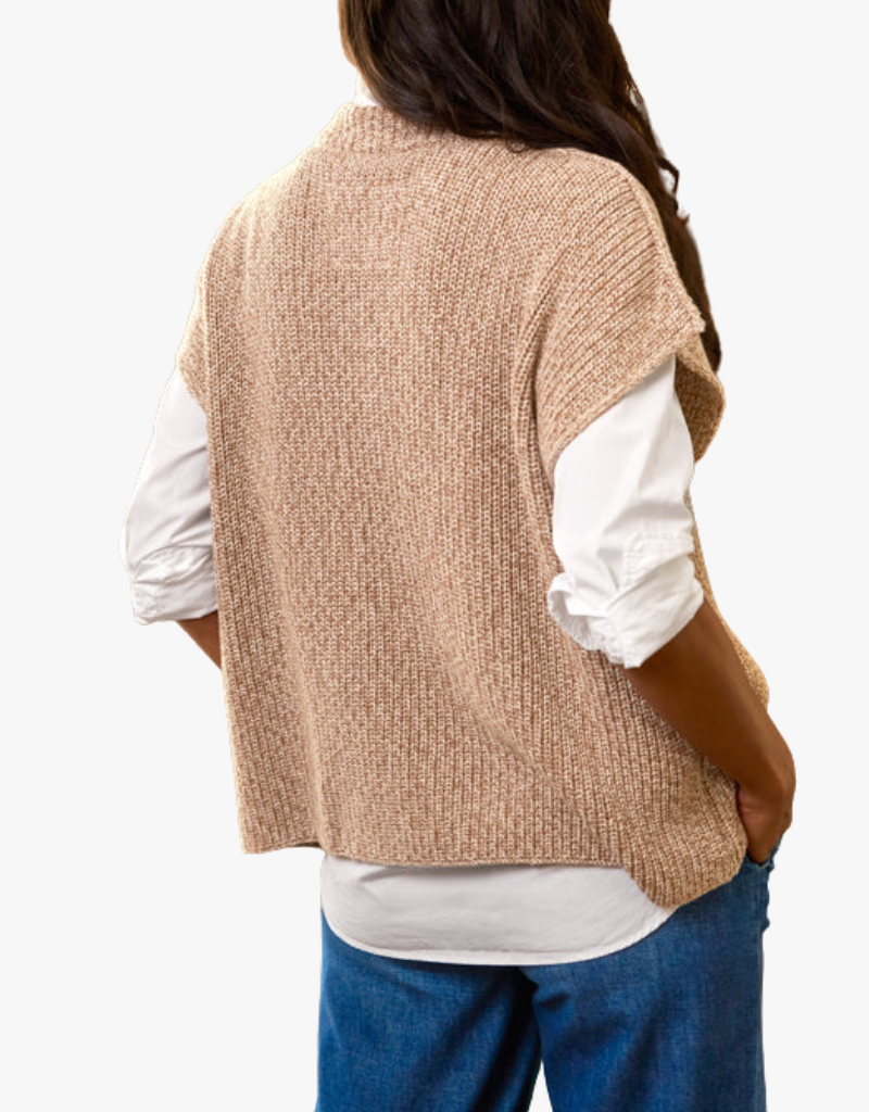 Frank & Eileen Montecito Vest in Dune (Italian Cotton Knit)