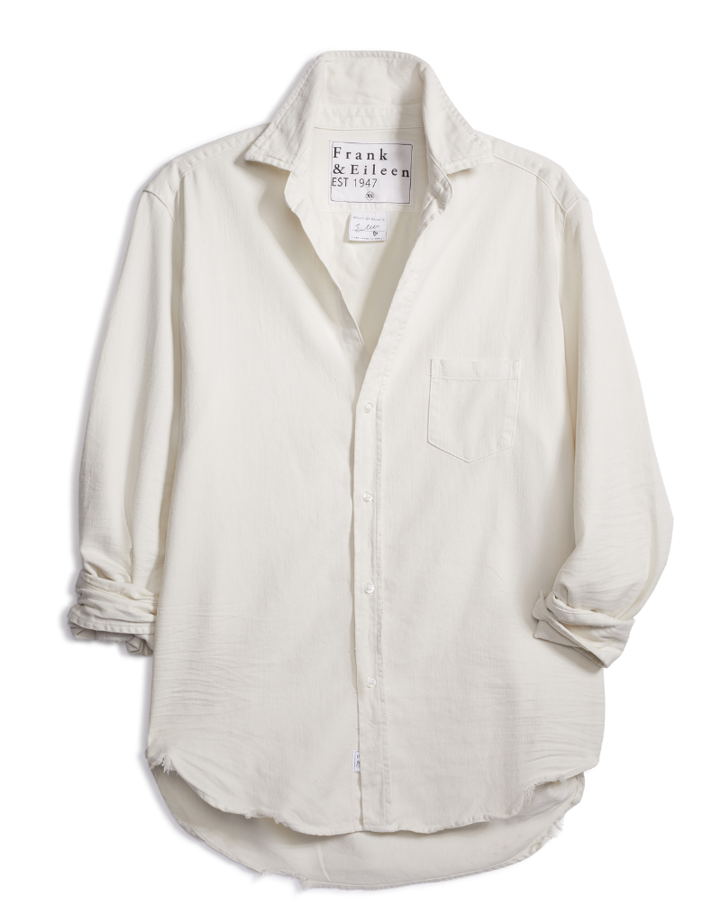Frank & Eileen Relaxed Button-Up Shirt in Vintage White