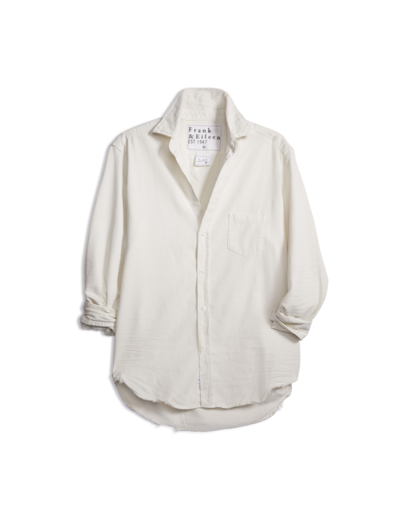 Frank & Eileen Relaxed Button-Up Shirt in Vintage White