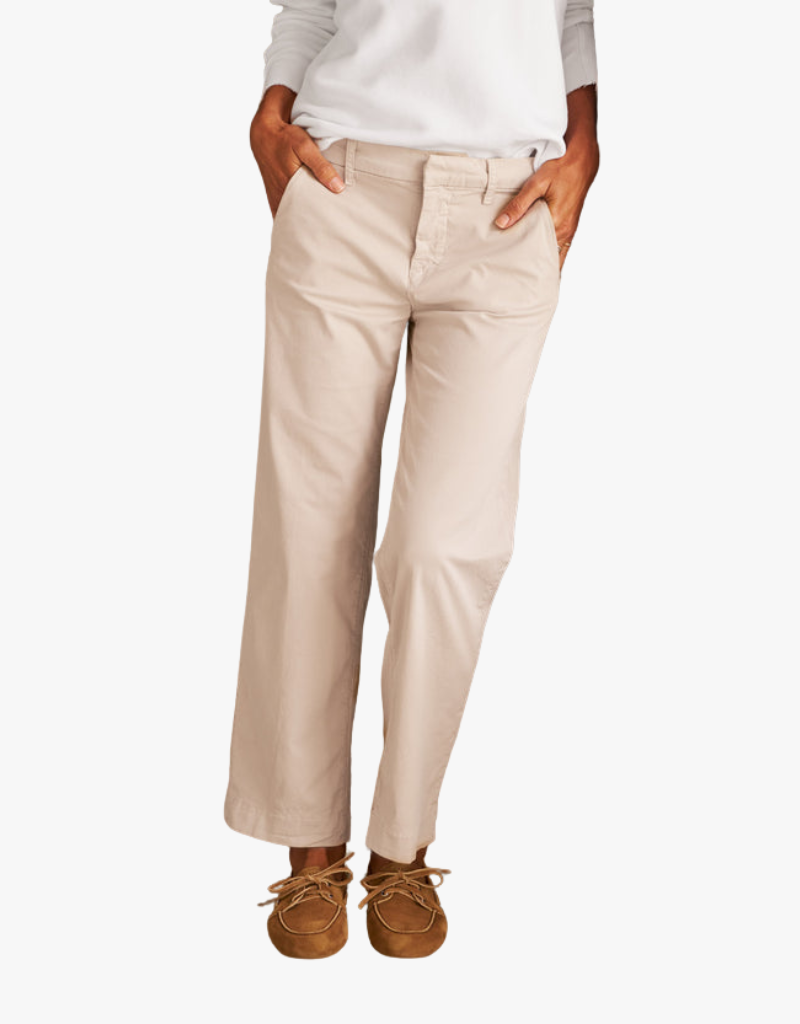 Frank & Eileen Westport The Italian Wide Leg Chino in Khaki