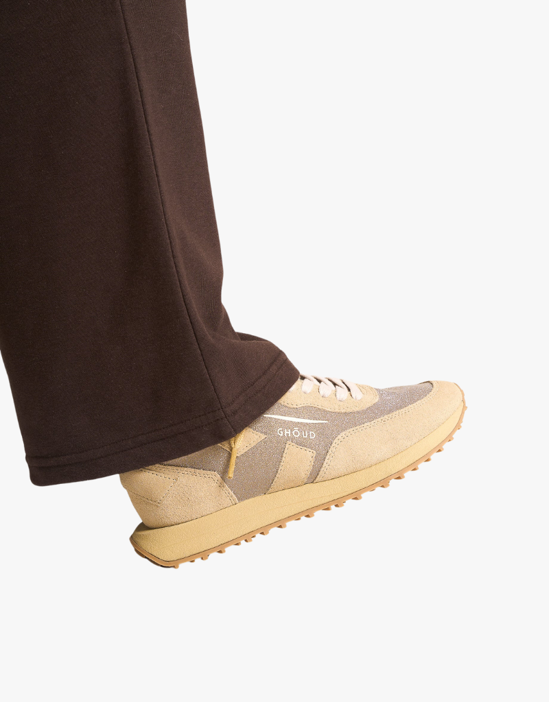 GHŌUD Starlight Soft Low in Glitter & Suede Sand