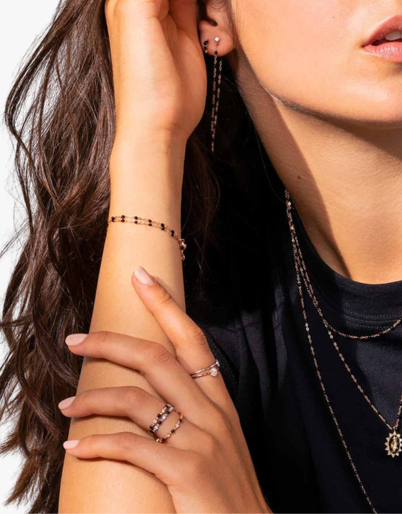 Gigi Clozeau Classic Gigi Bracelet 6.7" in Black