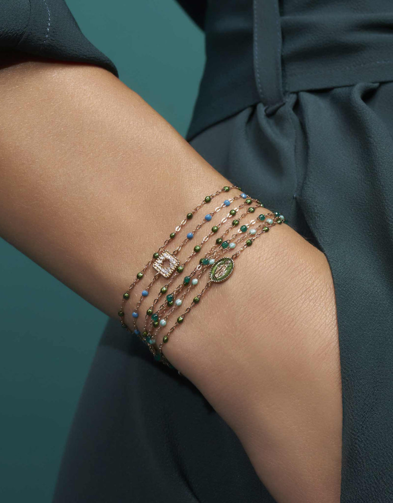 Gigi Clozeau Classic Gigi Bracelet 6.7" in Emerald