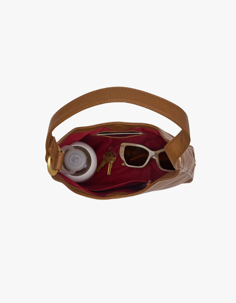 Hammitt Tim Medium in Mahogany Pebble & Brushed Gold