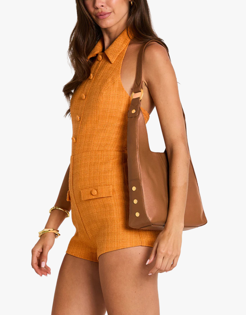 Hammitt Tim Medium in Mahogany Pebble & Brushed Gold