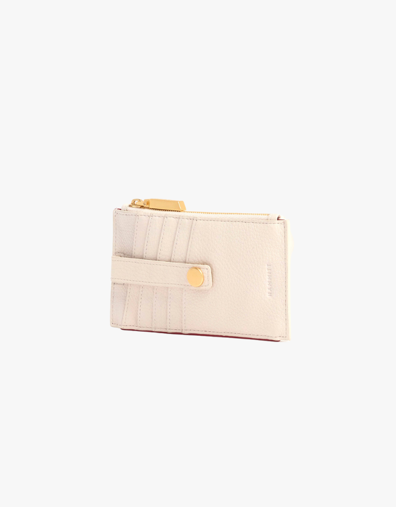 Hammitt 210 West Wallet Calla Lily in White & Brushed Gold