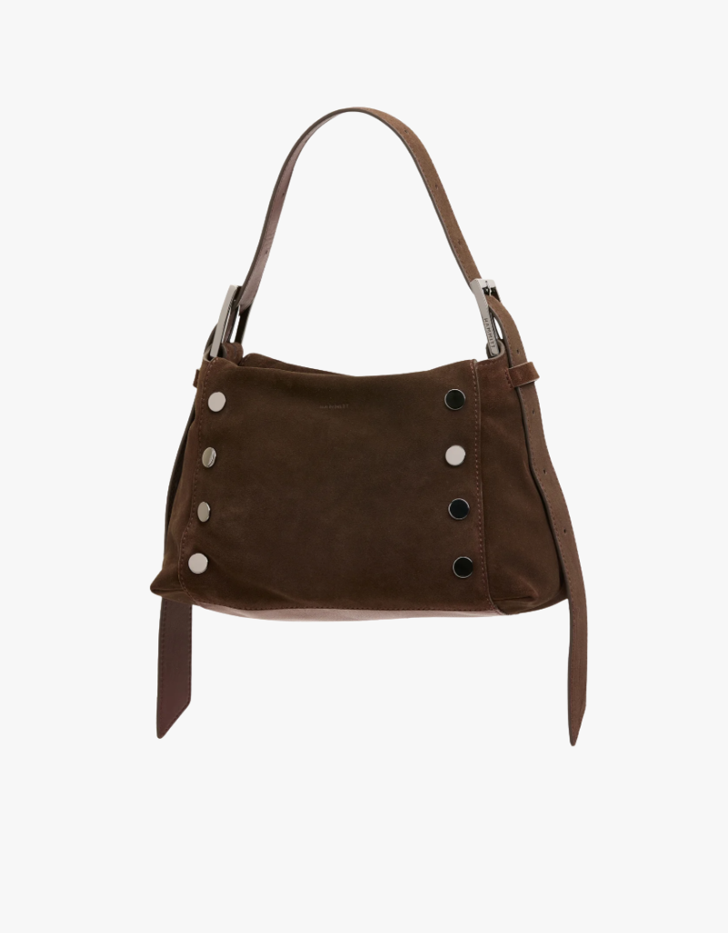 Hammitt Bryant Medium in Belted Suede & Gunmetal