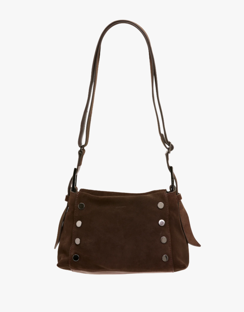 Hammitt Bryant Medium in Belted Suede & Gunmetal