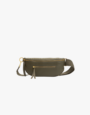 Hammitt Charles Crossbody Medium in Olive & Brushed Gold