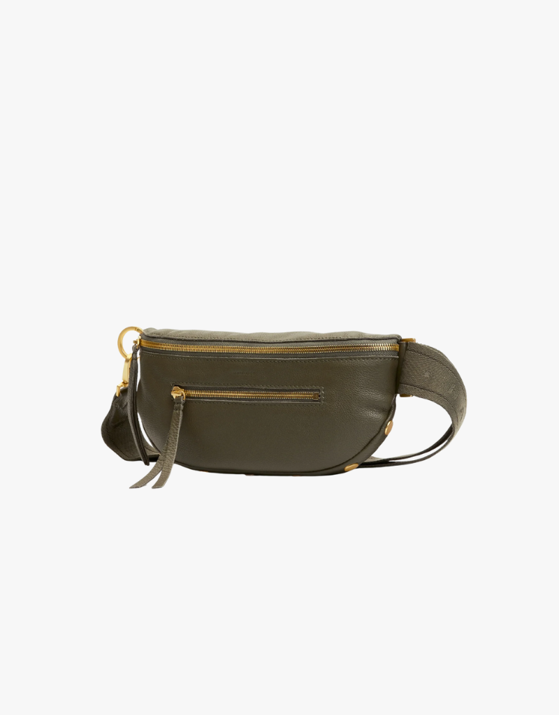Hammitt Charles Crossbody Medium in Olive & Brushed Gold