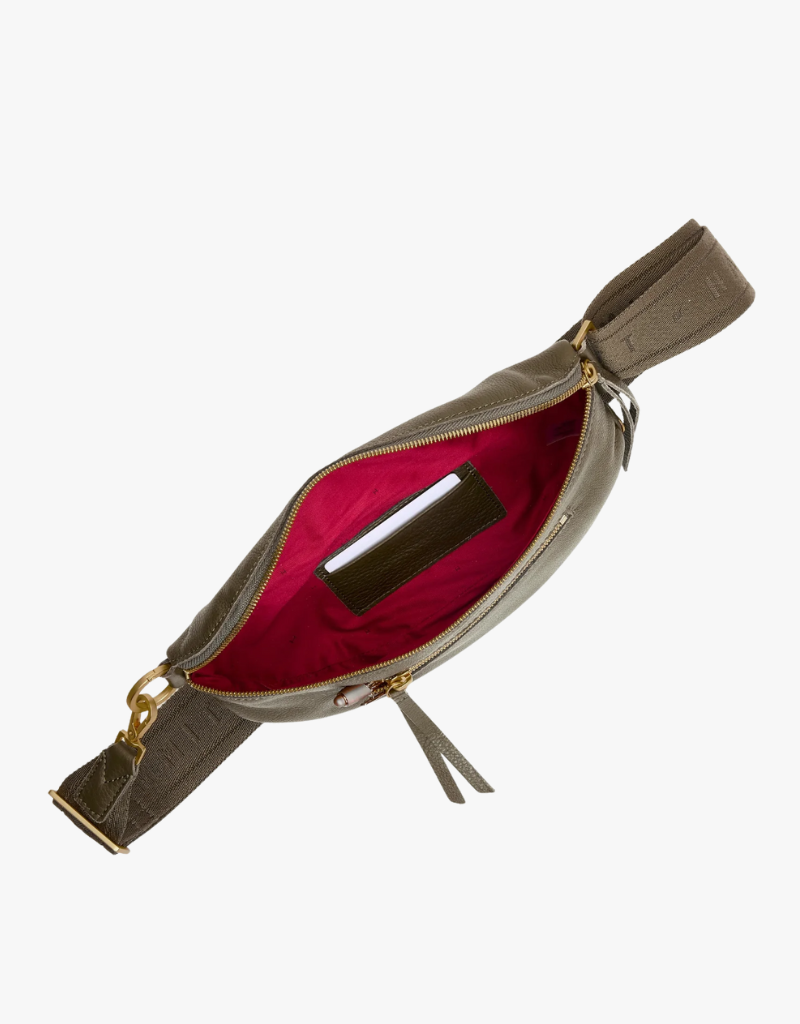 Hammitt Charles Crossbody Medium in Olive & Brushed Gold