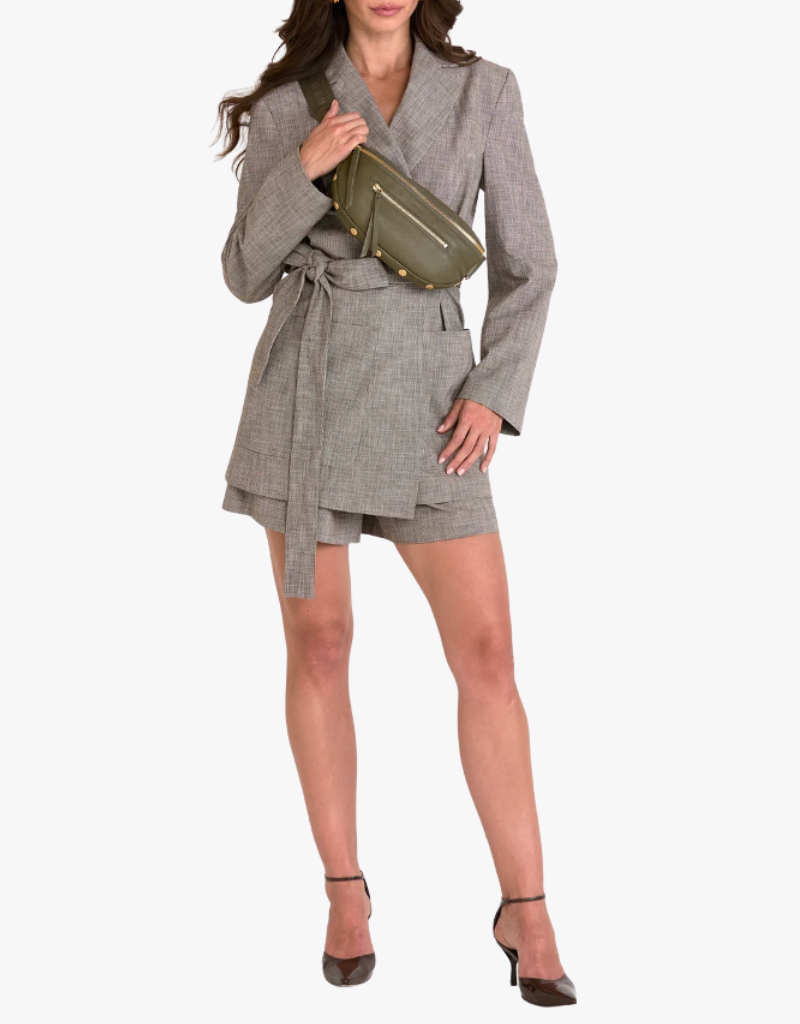 Hammitt Charles Crossbody Medium in Olive & Brushed Gold