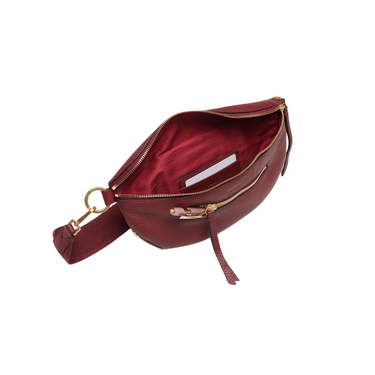 Hammitt Charles Crossbody in Pomodoro Red with Hammered Brushed Gold