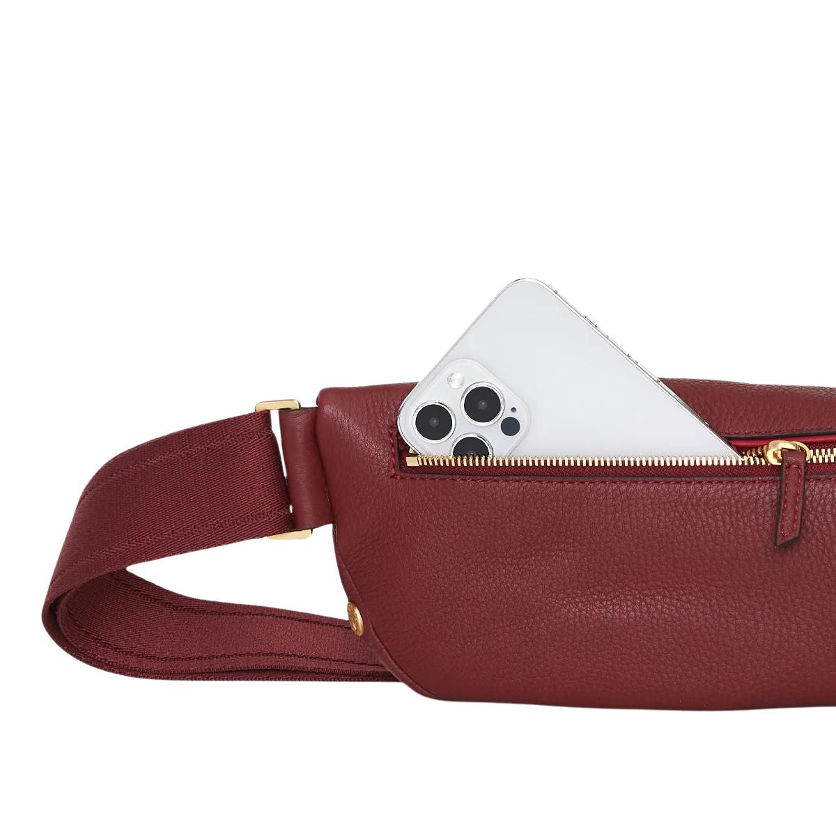 Hammitt Charles Crossbody in Pomodoro Red with Hammered Brushed Gold