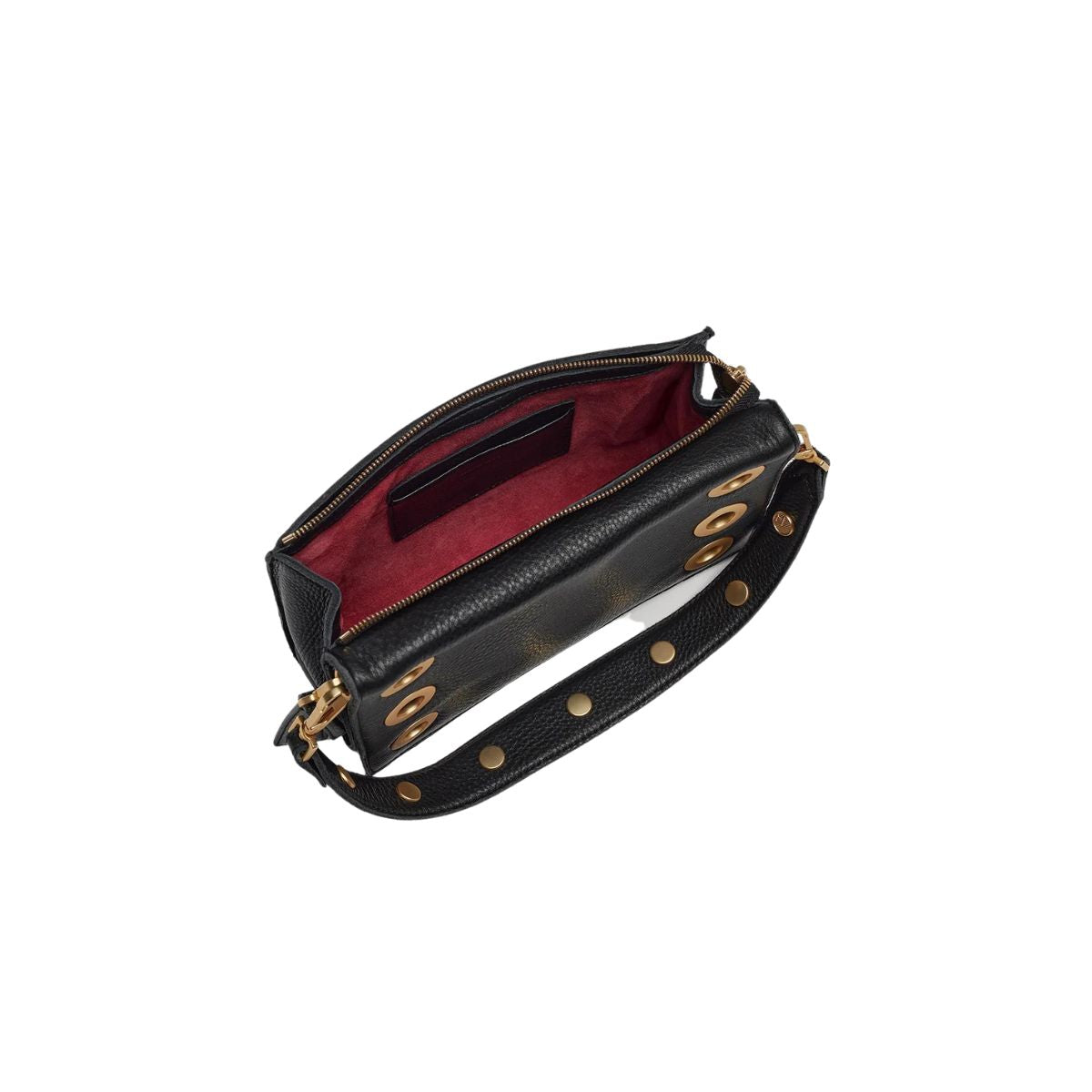 Hammitt Montana Clutch Small Revival in Black & Brushed Gold