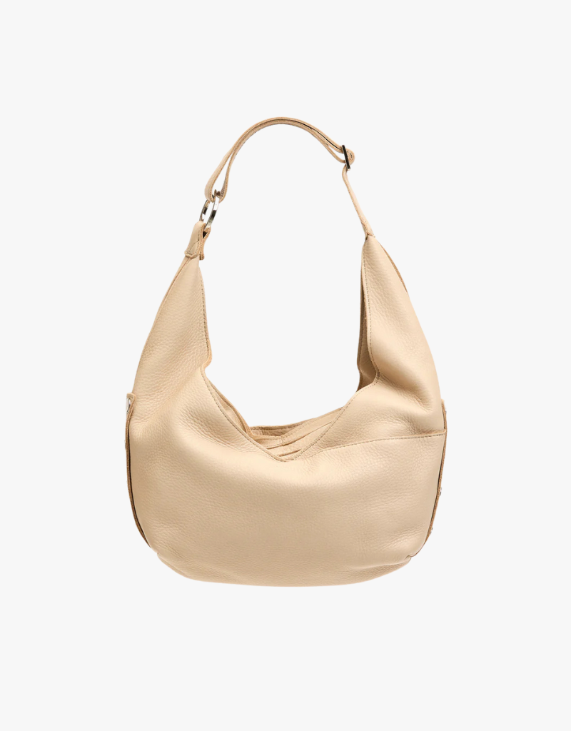 Hammitt Tom Red Zip Medium, Limestone & Silver