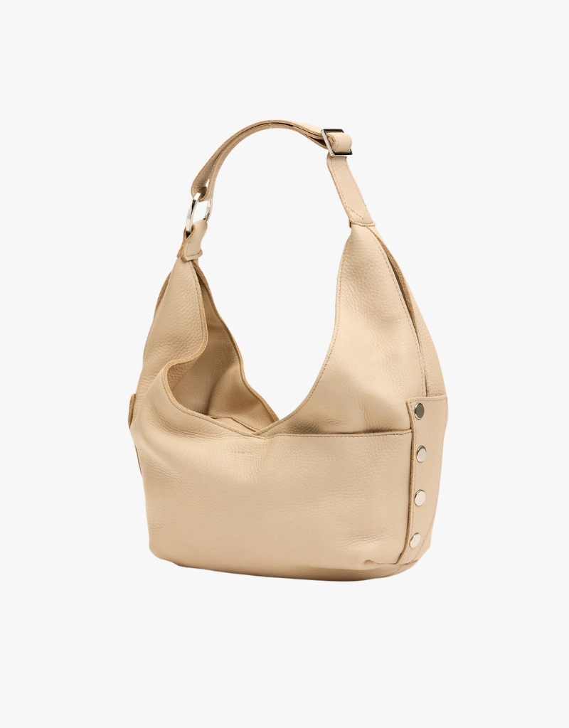 Hammitt Tom Red Zip Medium, Limestone & Silver