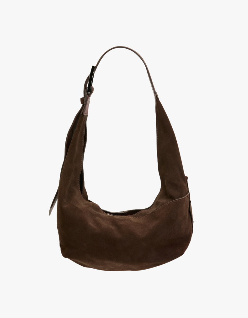 Hammitt Tom Zip Medium in Belted Suede & Gunmetal