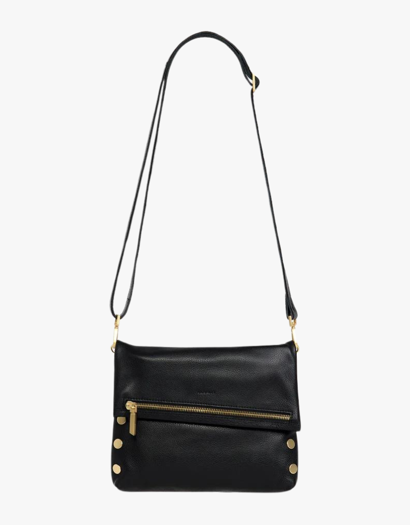 Hammitt VIP Medium Handbag in Black with Brushed Gold