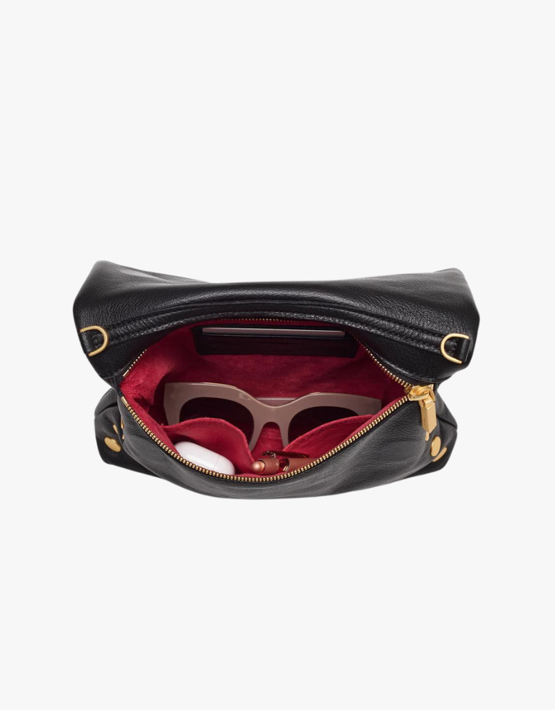 Hammitt VIP Medium Handbag in Black with Brushed Gold