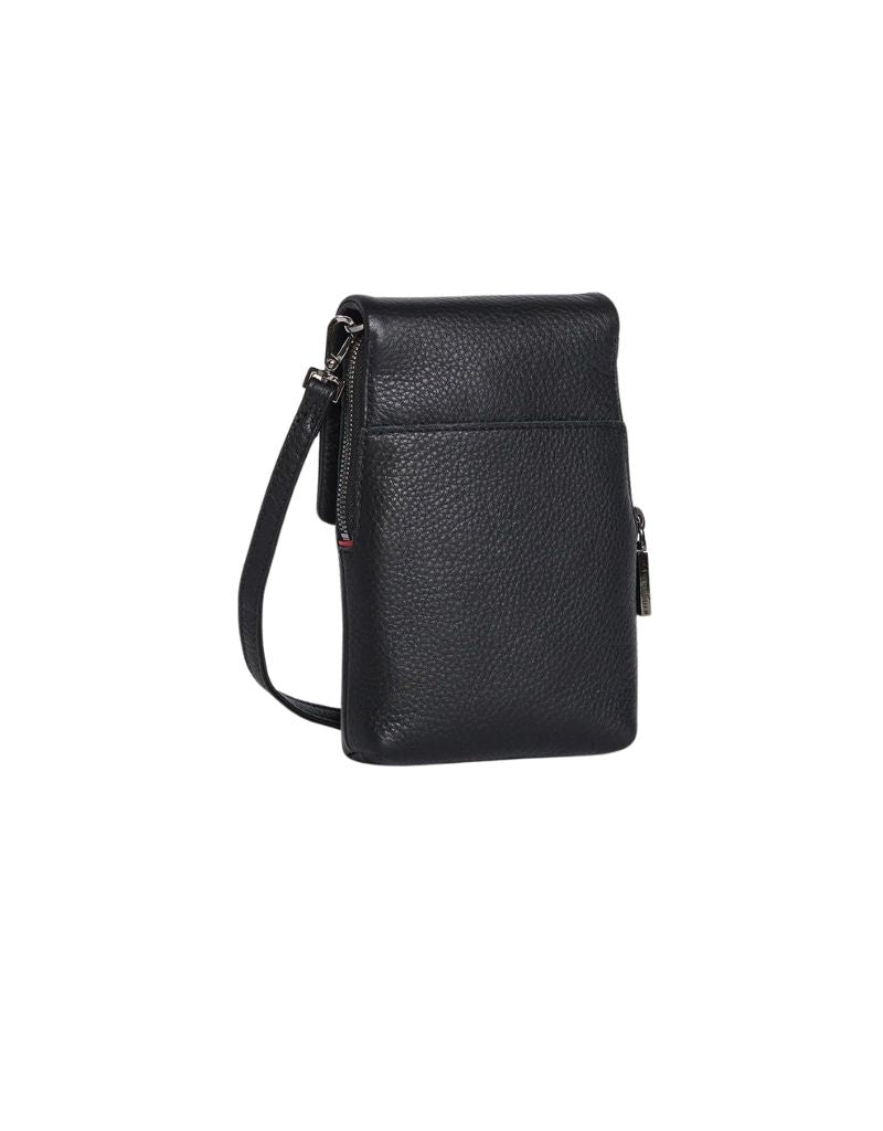 Hammitt VIP Mobile Crossbody Handbag in Black & Gunmetal