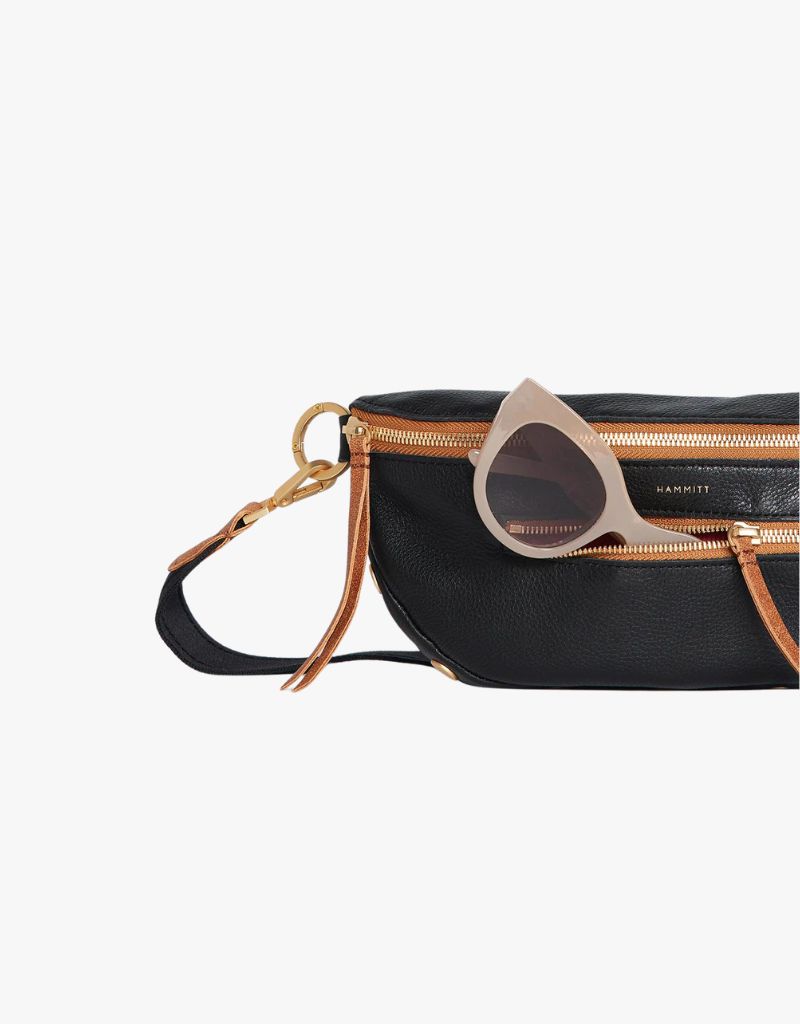 Hammitt Charles Crossbody Medium Belt Bag in North End & Brushed Gold