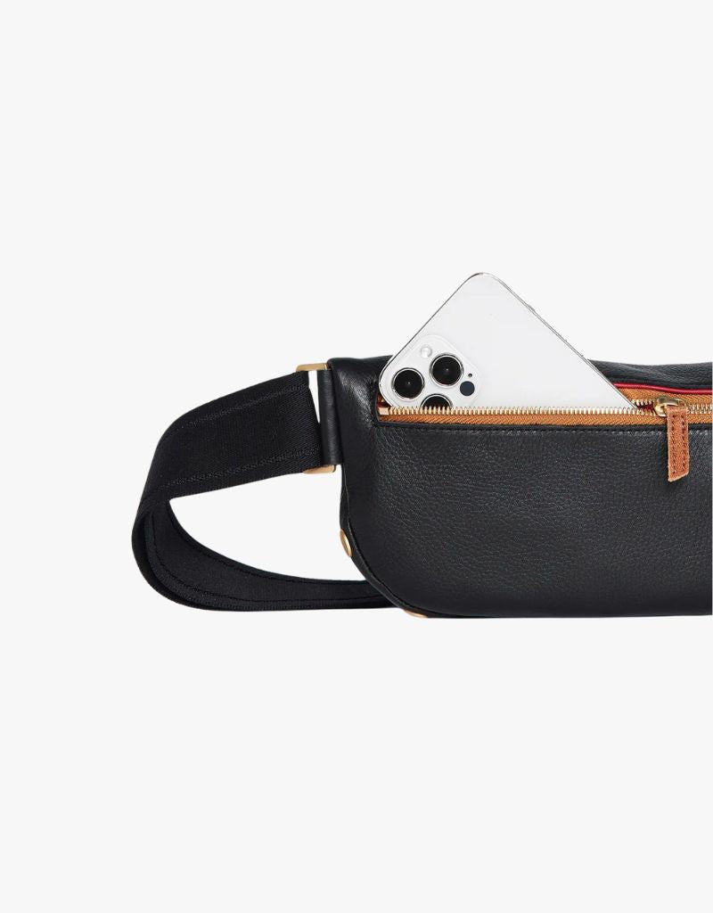 Hammitt Charles Crossbody Medium Belt Bag in North End & Brushed Gold