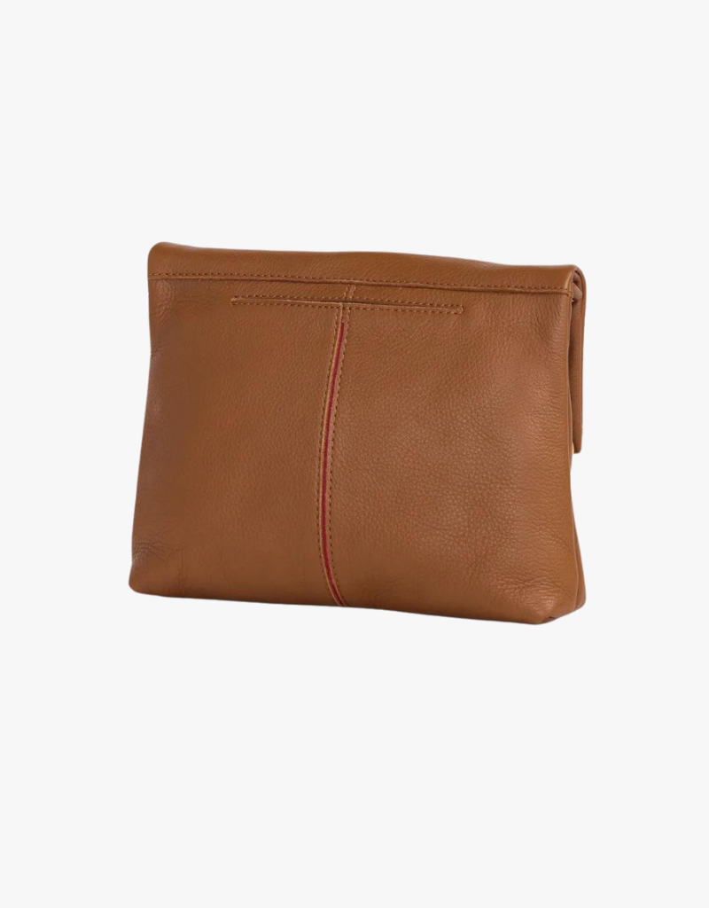 Hammitt VIP Medium Handbag in Mahogany Pebble with Brushed Gold