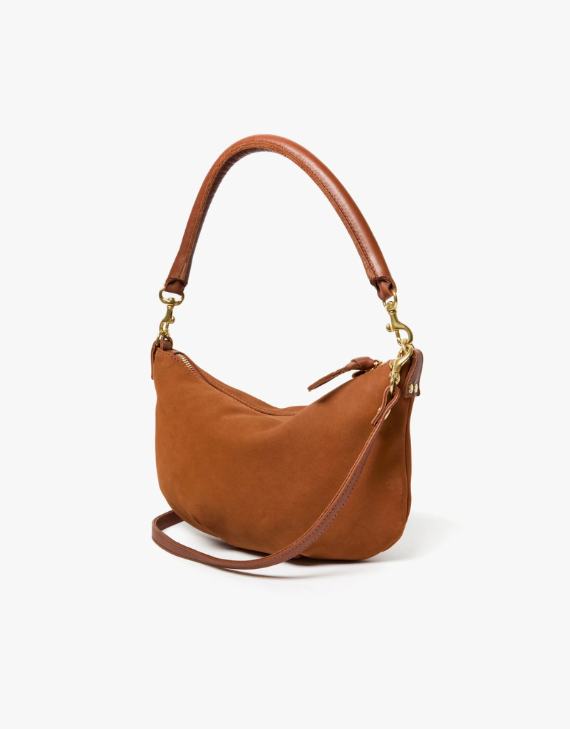 Clare V. Petite Moyen Messenger Handbag in Hazelnut