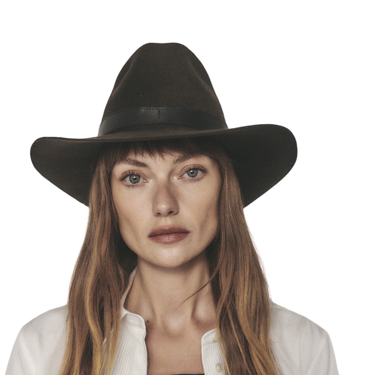 Janessa Leone Raleigh Hat in Dark Brown