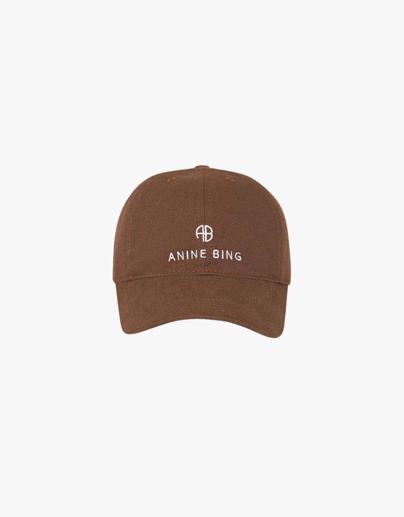 Anine Bing Jeremy Baseball Cap in Dark Camel