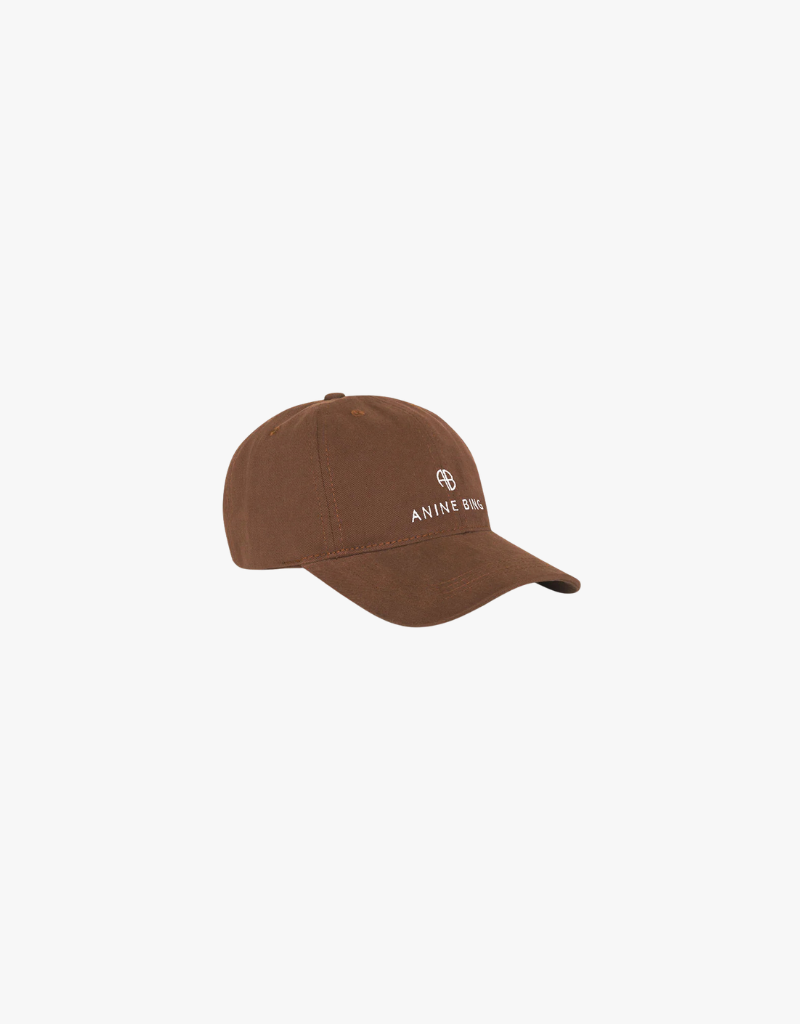 Anine Bing Jeremy Baseball Cap in Dark Camel