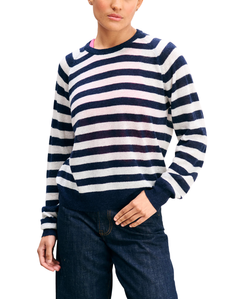 Jumper 1234 Stripe Sweater in Navy & Chalk