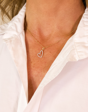 KJC - Ali Diamond Heart Charm