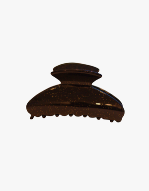 KJC Hair Claw Clips in Black Sparkle