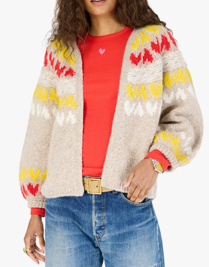 Kerri Rosenthal Sienna Ker-Isle Cardigan in Camel
