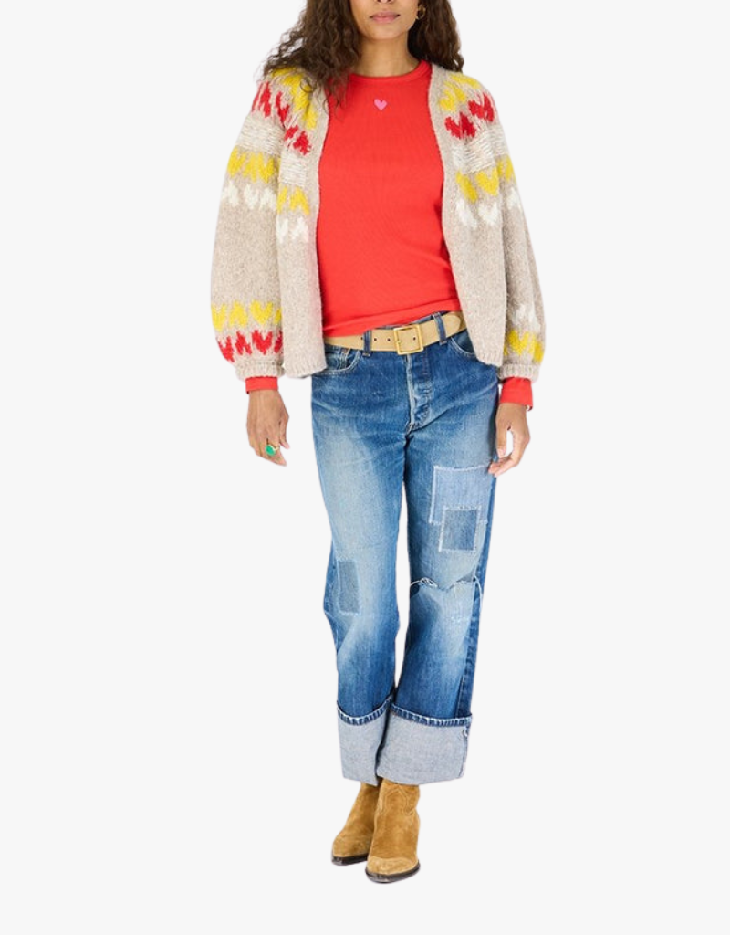 Kerri Rosenthal Sienna Ker-Isle Cardigan in Camel