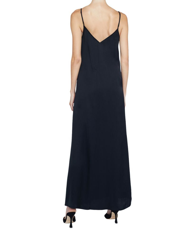 L'agence Hartley Trapeze Dress in Black